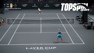 Top Spin 2K25 - Caroline Wozniacki Vs Serena Williams I HYPER TIE BREAK I Laver Cup Berlin (PS5)