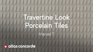 Timeless design with travertine porcelain tiles | Marvel T by Atlas Concorde
