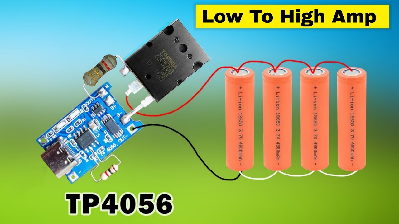 Modify Tp4056 Charging Module And Add More Batteries Youtube