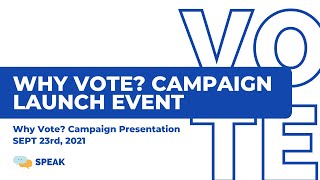 How to Host a Voter Registration Drive Using the Why Vote? Campaign (Condensed Version)