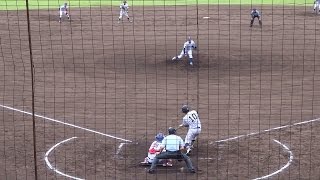 2015/9/27　田中俊太 （東海大学）　帝京戦での先制タイムリー　4年秋