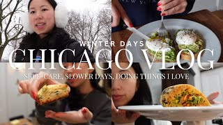 self-care & slower days in chicago | food vlog