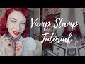 Vamp Stamp Tutorial with pinup Miss Lady Lace