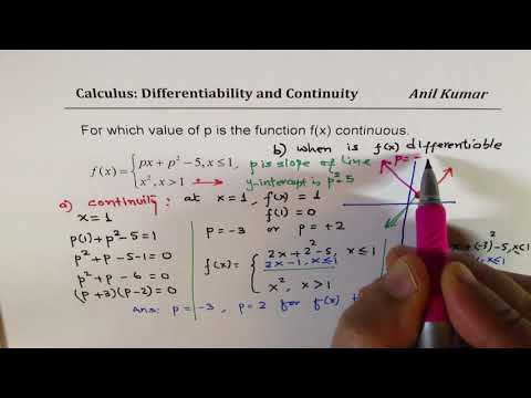 Can you be differentiable at a point but not continuous at that point?