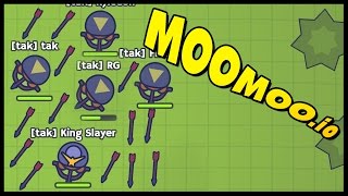 MooMoo.io - LARGEST BASE EVER! Massive Clan Takes Over Map \u0026 Bow Update! - MooMoo.io Gameplay