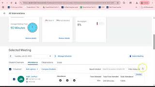 Using the Status Filter in MTSS Interventions in Analytics & Insights