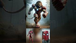 superheroes but muscular lion 😱🔥Marvel \u0026 DC-All Characters #marvel #avengers#shorts#robot