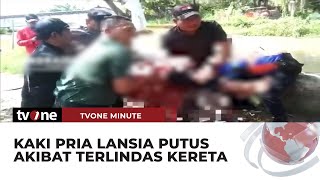 Nahas! Hendak Buang Air Besar, Kaki Pria Lansia Justru Terlindas Kereta | tvOne Minute