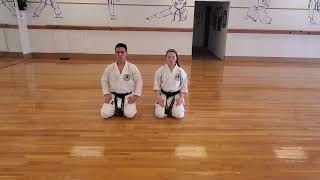 Standing up - kneeling ceremony - Washington Shotokan Association