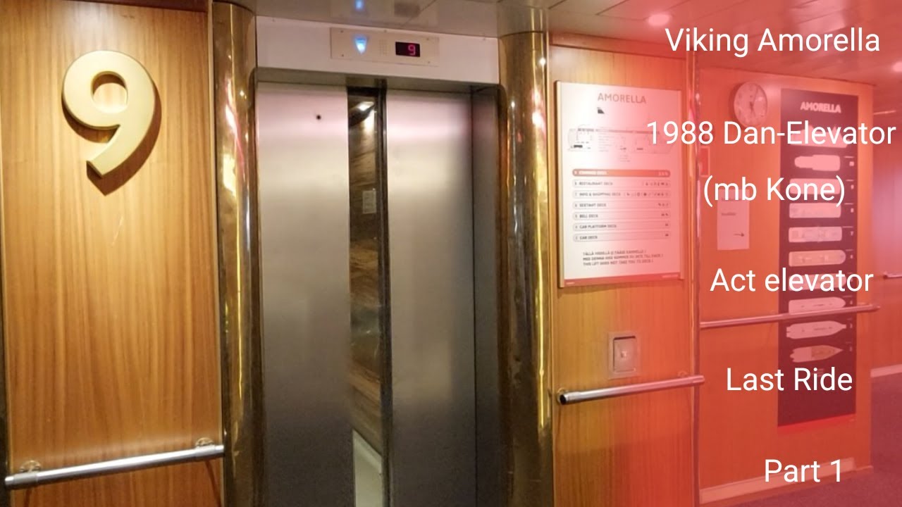 Viking Line Ms Amorella 1988 Dan Elevator Mb Kone Part 1 Aft Elevator