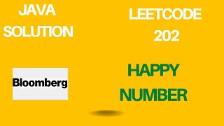 Happy Number - Leetcode 202 - Java Solution