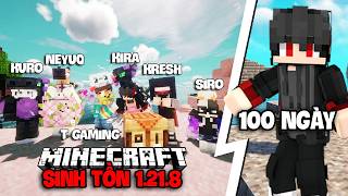 KiraMC Tóm Tắt 100 Ngày Minecraft 1.21.8 Sinh Tồn Cùng Team Gọi Vốn Mega SMP !!
