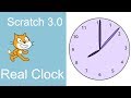 Scratch 3 - Working Clock Tutorial (Scratch 2019)