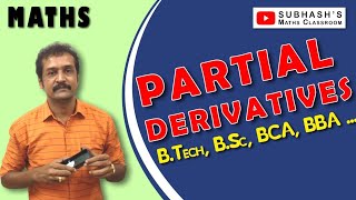 Partial derivatives for  B.Tech, Engg., B. Sc, B.C.A, B. B. A...