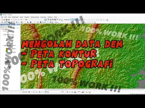 Cara Membuat Peta Kontur Dan Topografi Dari Data DEM (DEMNAS) # ...