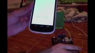 Arduino Ultrasonic Sensor + Android via Bluetooth (Amarino Toolkit)