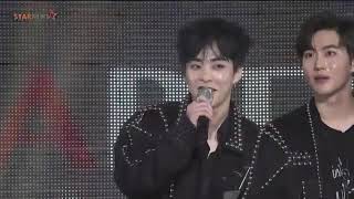 [171115] Asia Artist Awards 2017 - EXO winning (Daesang) speech (2/2) .