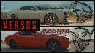 Dodge Demon vs. SRT Hellcat | 1/2 Mile Drag Race // Is the 840HP Challenger Worth The Price?