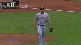 PIT@MIL: Williams strikes out Shaw to end the inning