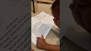 5 year old learning to read!