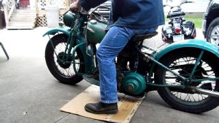 1944 Harley Davidson WLA first start after 20yrs