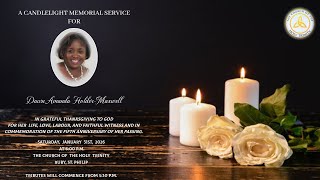 A Candlelight Memorial Service for Dawn Amanda Holder Maxwell