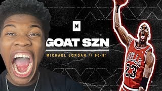 LEBRON FAN REACTION TO Michael Jordan 90-91 Season Highlights - Peak MJ? | GOAT SZN