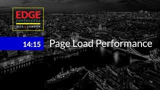 EdgeConf 3: Page Load Performance