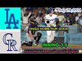 Los Angeles Dodgers VS  Colorado Rockies inning 3-5 Game Highlights -MLB 9/29/2024-MLB Season 2024.