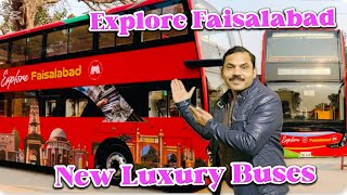 Explore Faisalabad New Luxury Buses 🚌 Start Ho Gai He / Scooter Bhai