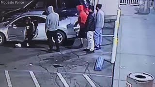 Four arrested for Modesto gas station assault