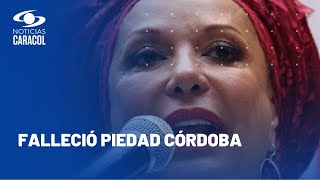 Murió Piedad Córdoba, senadora del Pacto Histórico. Estas son algunas de las reacciones