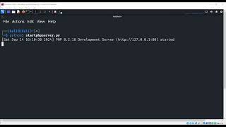How to start PHP server in Python