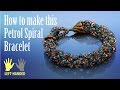 Left-handed ★ How to make this petrol spiral bracelet | Seed Beads