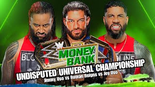 WWE Money In The Bank Roman Reigns vs Jey Uso vs Jimmy Uso Full Match WWE Money In The Bank 2023
