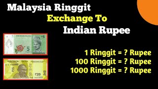 Big chang 🔥 Malaysian Ringgit exchange rate indian rupee today | MYR to INR | indian currency rate