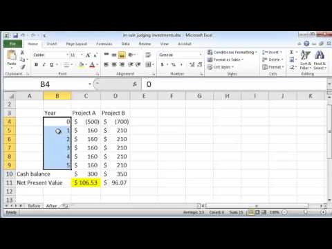 Using IRR to compare two projects in Excel 2010 Using IRR to compare two projects in Excel 2010