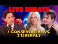 2 Liberals vs. 1 Conservative: BAR FIGHT | Michael Knowles, Adam Mockler, Loren Piretra