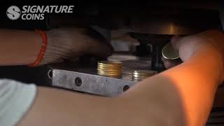 Custom Challenge Coin Minting (Satisfying Machine Pressing ) - Signature Coins