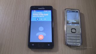 Incoming call \u0026 Outgoing call at the Same Time Samsung Galaxy S2 Android 7  +Nokia 6700