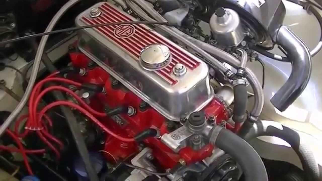 MGB GT - Start And Test After Rebuild Engine. - YouTube