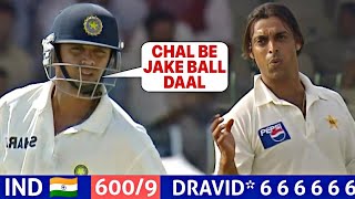 DRAVID made 270 vs PAK 😱💪When SACHIN and SEHWAG OUT at 0| INDIA THRILLING match