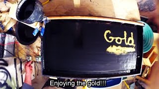 Shaker table for fine gold
