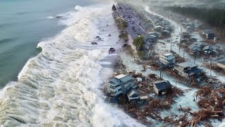 Strongest earthquake in 2024! Tsunami waves hit the coast of Japan!