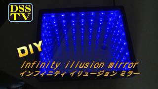 【DIY】LED Infinity Illusion Mirror 　自作インフィニティ イリュージョン ミラー