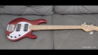 Sterling By Music Man Sub Ray5 Hh Candy Apple Red