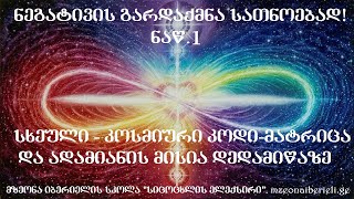 1. სხეული - კოდი-მატრიცა და ადამიანის მისია დედამიწაზე.