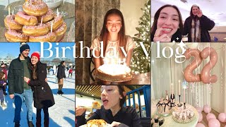 MY 22ND BIRTHDAY VLOG🎂, ice skating, revolving sushi bar \u0026 more!🧁🎀🩷