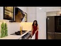 3BHK Premium Interiors | Brigade Cornerstone Utopia, Bangalore | Glaks Kitchen | Aristo Wardrobes