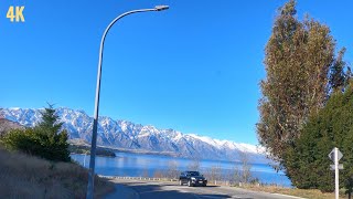 Queenstown Winter Drive 2022 | Driving in Queenstown City Centre | New Zealand Driving Tour 4K